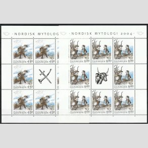 FRIM�RKER DANMARK | 2004 - AFA 1384,1385 (SM�ARK NR. 16 & 17) - Nordisk Mytologi - Postfrisk