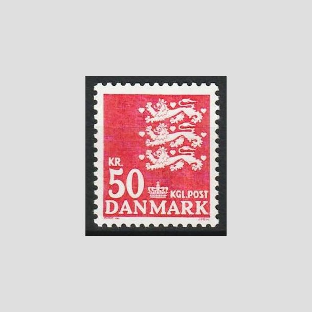 FRIM�RKER DANMARK | 1985 - AFA 824 - Rigsv�ben - 50,00 Kr. r�d - Postfrisk