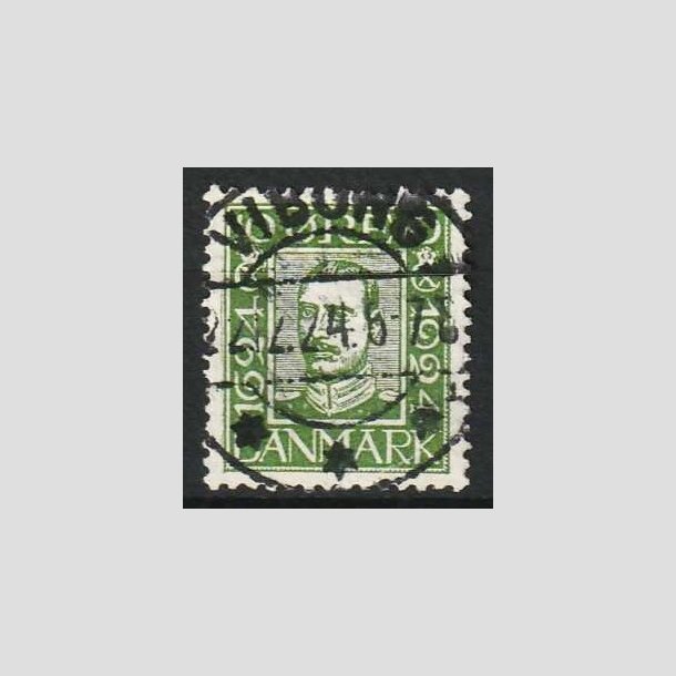 FRIM�RKER DANMARK | 1924 - AFA 135 - Postjubil�um 10 �re gr�n - Lux Stemplet Viborg