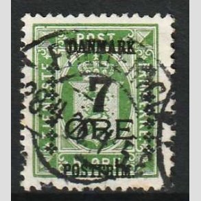 FRIM�RKER DANMARK | 1926 - AFA 163 - 7/5 �re gr�n Provisorium - Stemplet
