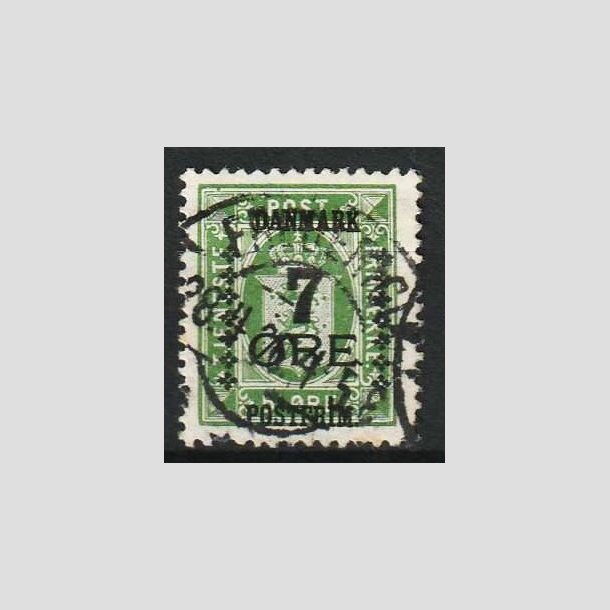 FRIM�RKER DANMARK | 1926 - AFA 163 - 7/5 �re gr�n Provisorium - Stemplet