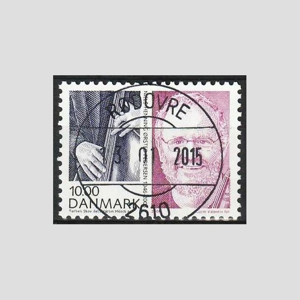 FRIM�RKER DANMARK | 2008 - AFA 1553 - Store danskere 2. - 10,00 Kr. Niels H. �. Pedersen - Lux Stemplet