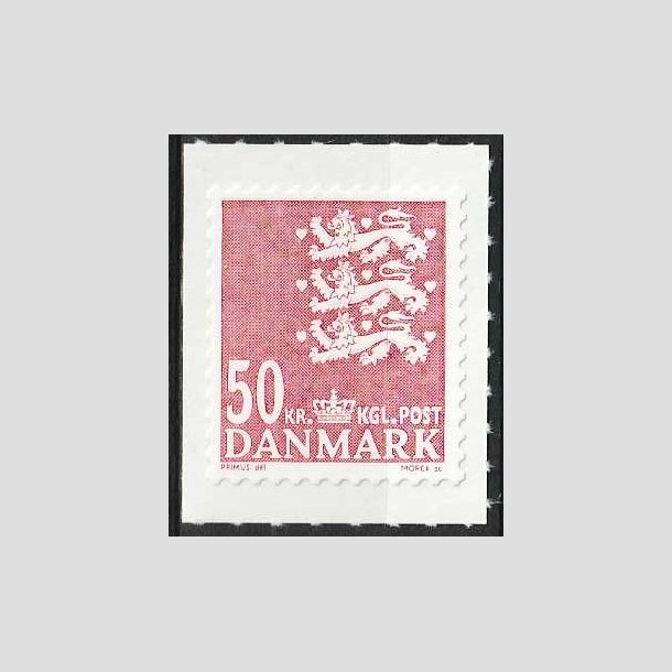 FRIM�RKER DANMARK | 2010 - AFA 824E - Lille Rigsv�ben - 50,00 Kr. r�d - Postfrisk