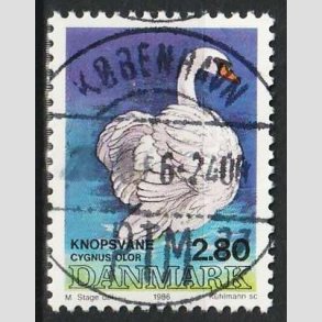 FRIM�RKER DANMARK | 1986 - AFA 866 - Danske fugle - 2,80 Kr. flerfarvet - Pragt Stemplet