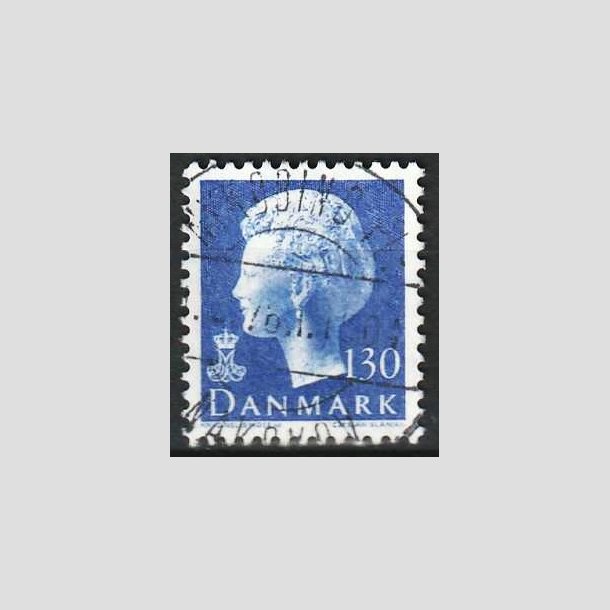 FRIM�RKER DANMARK | 1975 - AFA 586 - Dronning Margrethe - 130 �re bl� - Lux Stemplet