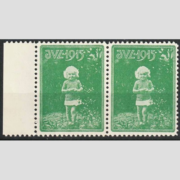 JULEM�RKER DANMARK | 1915 - Lille pige i par - Postfrisk