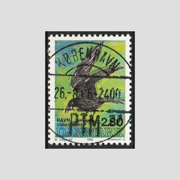 FRIM�RKER DANMARK | 1986 - AFA 864 - Danske fugle - 2,80 Kr. flerfarvet - Pragt Stemplet 