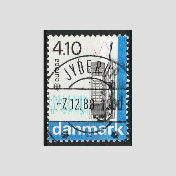 FRIM�RKER DANMARK | 1988 - AFA 912 - Europam�rker - 4,10 Kr. flerfarvet - Pragt Stemplet Jyderup