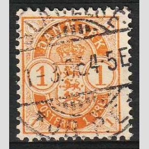 FRIM�RKER DANMARK | 1901-02 - AFA 37 - 1 �re orange - Lux Stemplet