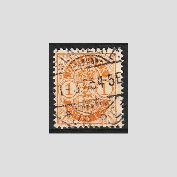 FRIM�RKER DANMARK | 1901-02 - AFA 37 - 1 �re orange - Lux Stemplet