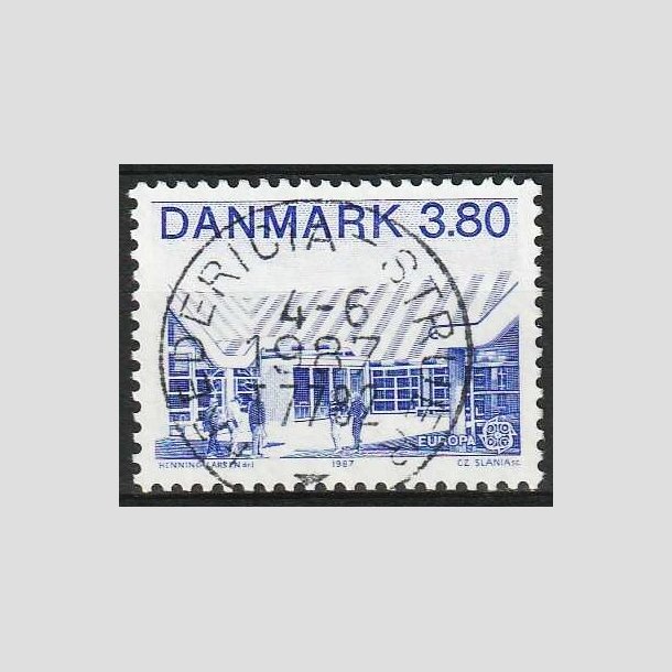 FRIM�RKER DANMARK | 1987 - AFA 883 - Europam�rker - 3,80 Kr. bl� - Pragt Stemplet