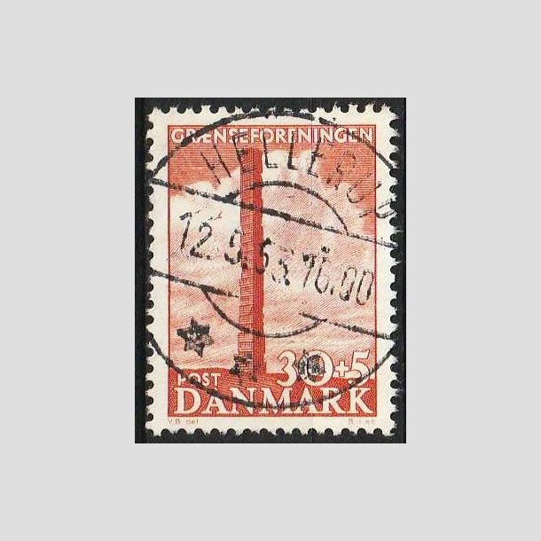 FRIM�RKER DANMARK | 1953 - AFA 345 - Skamlingsbanken - 30 + 5 �re r�d - Pragt Stemplet Hellerup
