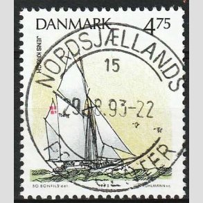 FRIM�RKER DANMARK | 1993 - AFA 1046 - Sejlskibe - 4,75 Kr. flerfarvet - Pragt Stemplet 