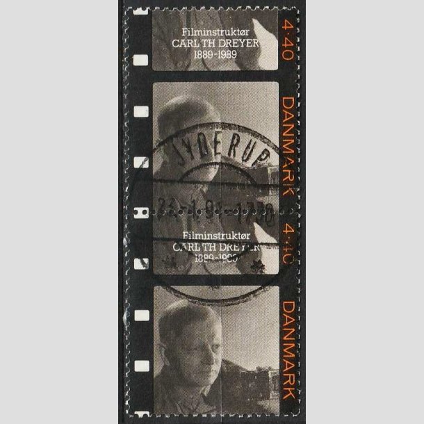 FRIM�RKER DANMARK | 1989 - AFA 948 - Dansk film - 4,40 Kr. parstykke - Lux Stemplet