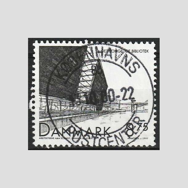 FRIM�RKER DANMARK | 1999 - AFA 1221 - Det Kongelige Bibliotek - 8,75 Kr. sort - Pragt Stemplet