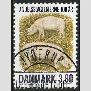 FRIM�RKER DANMARK | 1987 - AFA 886 - Danske Andelsslagterier 100 �r - 3,80 Kr. - Pragt Stemplet
