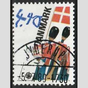 FRIM�RKER DANMARK | 1989 - AFA 939 - Leget�j/Spil for b�rn - 4,40 Kr. flerfarvet - Lux Stemplet