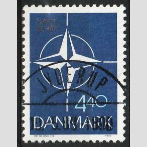 FRIM�RKER DANMARK | 1989 - AFA 934 - Danmark i NATO 40 �r. - 4,40 Kr. flerfarvet - Lux Stemplet Jyderup