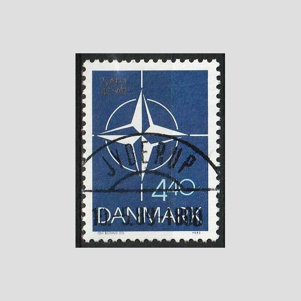 FRIM�RKER DANMARK | 1989 - AFA 934 - Danmark i NATO 40 �r. - 4,40 Kr. flerfarvet - Lux Stemplet Jyderup