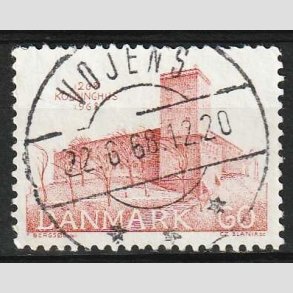 FRIM�RKER DANMARK | 1968 - AFA 471 - Koldinghus slot 700 �r - 60 �re r�d - Lux Stemplet Vojens 