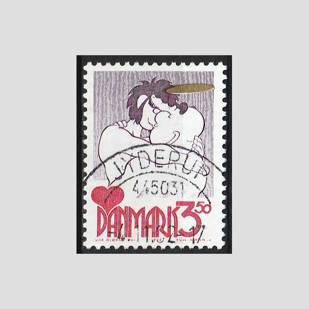 FRIM�RKER DANMARK | 1992 - AFA 1028 - Danske tegneseriefigurer - 3,50 Kr. r�d/gul - Pragt Stemplet