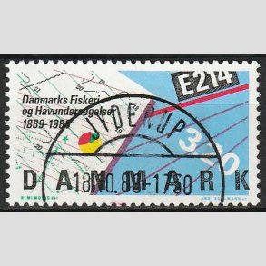 FRIM�RKER DANMARK | 1989 - AFA 944 - Fiskeri- og havunders�gelser 100 �r - 3,20 Kr. - Pragt Stemplet