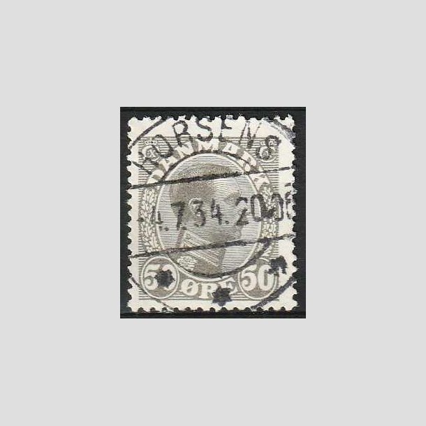 FRIM�RKER DANMARK | 1921-22 - AFA 129a - Chr. X 50 �re gr� - Lux Stemplet Horsens