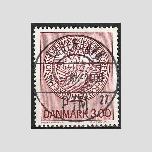 FRIM�RKER DANMARK | 1987 - AFA 893 - Indre mission - 3,00 Kr. brunr�d - Lux Stemplet