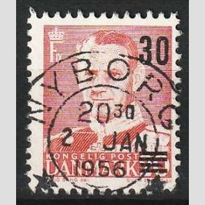 FRIM�RKER DANMARK | 1955 - AFA 363ax - Provisorier - 30/20 �re r�d 