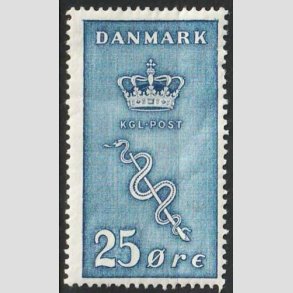 FRIM�RKER DANMARK | 1929 - AFA 180 - 25+5 �re bl� Kr�ftfrim�rke - Ubrugt