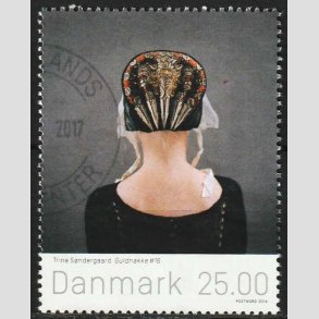 FRIM�RKER DANMARK | 2016 - AFA 1868A - Frim�rkekunst - 25,00 Kr. Guldnakke flerfarvet - Stemplet 