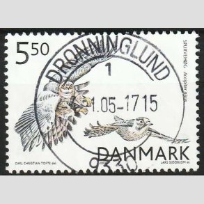 FRIM�RKER DANMARK | 2004 - AFA 1410 - Rovfugle i Danmark - 5,50 Kr. Spurveh�g - Pragt Stemplet