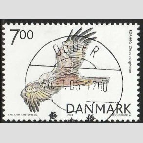 FRIM�RKER DANMARK | 2004 - AFA 1412 - Rovfugle i Danmark - 7,00 Kr. R�rh�g - Pragt Stemplet Odder
