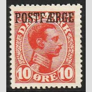 FRIM�RKER DANMARK | 1919-20 - AFA 1 - 10 �re r�d Postf�rge - Ubrugt