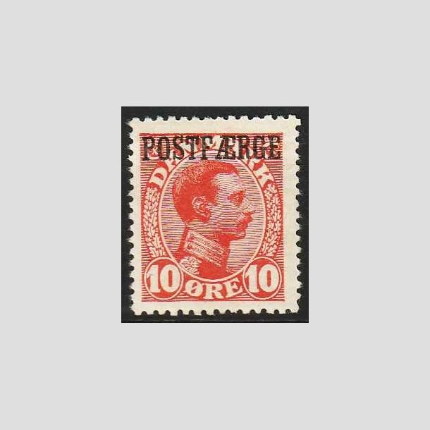 FRIM�RKER DANMARK | 1919-20 - AFA 1 - 10 �re r�d Postf�rge - Ubrugt