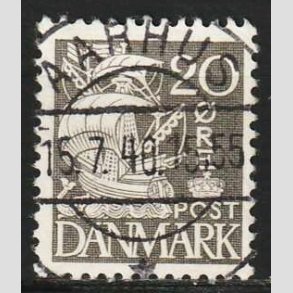 FRIM�RKER DANMARK | 1933 - AFA 204 - Karavel 20 �re gr� Type I - Lux Stemplet 