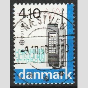 FRIM�RKER DANMARK | 1988 - AFA 912 - Europam�rker - 4,10 Kr. flerfarvet - Lux Stemplet N�stved