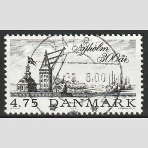 FRIM�RKER DANMARK | 1990 - AFA 963 - Nyholm 300 �r. - 4,75 Kr. sort - Lux Stemplet Valby