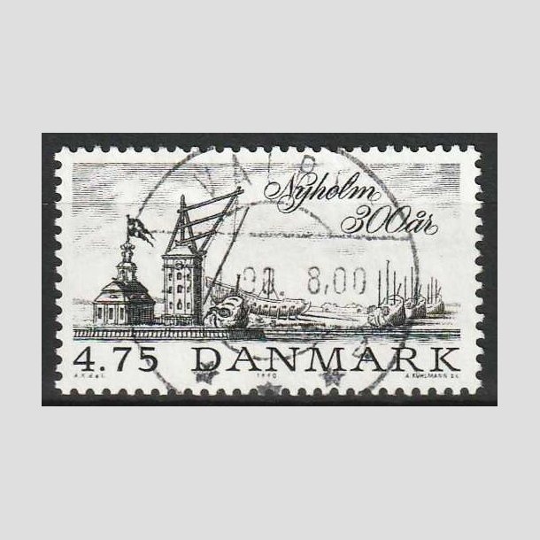 FRIM�RKER DANMARK | 1990 - AFA 963 - Nyholm 300 �r. - 4,75 Kr. sort - Lux Stemplet Valby