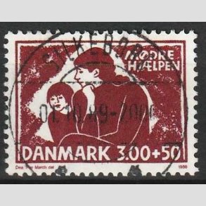 FRIM�RKER DANMARK | 1988 - AFA 917 - M�drehj�lpen - 3,00 Kr. + 50 �re - Lux Stemplet Silkeborg
