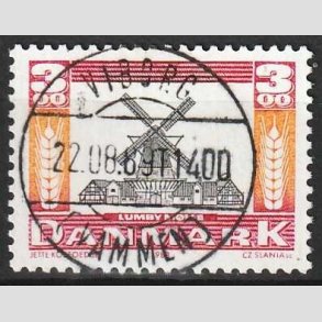 FRIM�RKER DANMARK | 1988 - AFA 919 - Gamle m�ller - 3,00 Kr. - Lux Stemplet Viborg