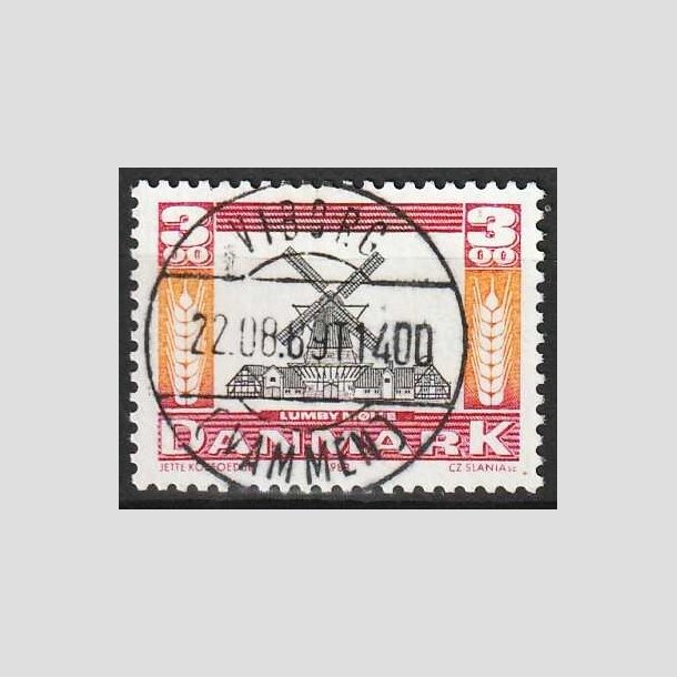 FRIM�RKER DANMARK | 1988 - AFA 919 - Gamle m�ller - 3,00 Kr. - Lux Stemplet Viborg