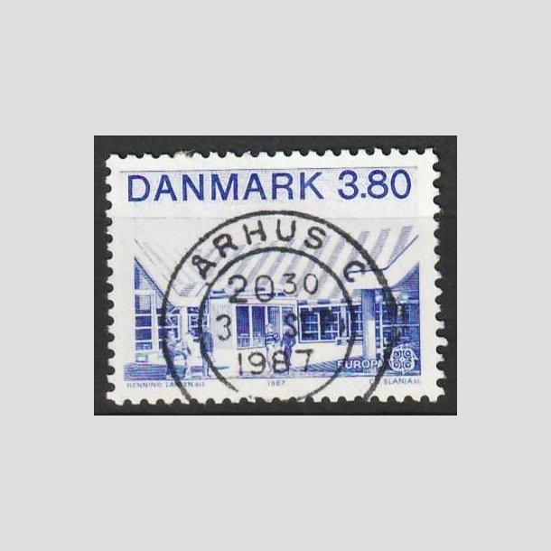 FRIM�RKER DANMARK | 1987 - AFA 883 - Europam�rker - 3,80 Kr. bl� - Pragt Stemplet