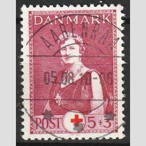 FRIM�RKER DANMARK | 1940 - AFA 267 - Dronning Alexandrine R�de Kors - 5 + 3 �re - Pragt Stemplet