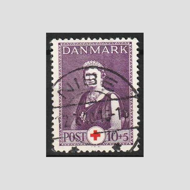 FRIM�RKER DANMARK | 1939 - AFA 252 - Dronning Alexandrine - 10 + 5 �re - Pragt Stemplet Nibe