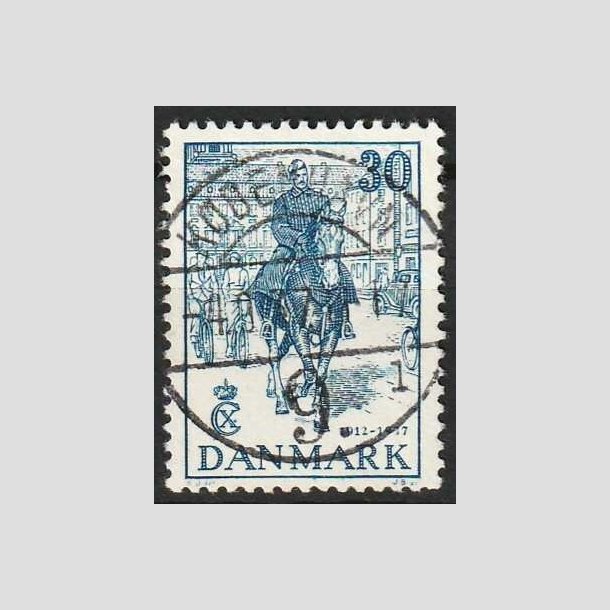 FRIM�RKER DANMARK | 1937 - AFA 242 - Chr. X 25 �re jubil�um 30 �re bl� - Lux Stemplet K�benhavn