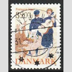 FRIM�RKER DANMARK | 1989 - AFA 933 - Frelsens H�r - 3,20 Kr. + 50 �re - Pragt Stemplet Vejen
