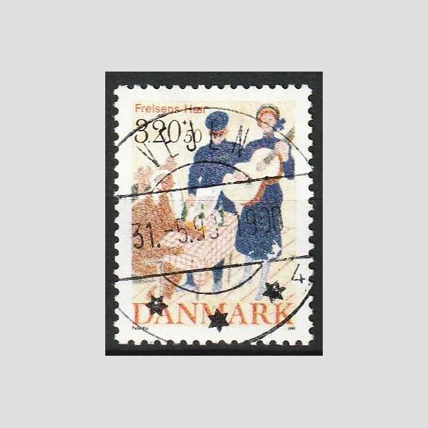 FRIM�RKER DANMARK | 1989 - AFA 933 - Frelsens H�r - 3,20 Kr. + 50 �re - Pragt Stemplet Vejen