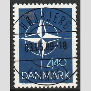 FRIM�RKER DANMARK | 1989 - AFA 934 - Danmark i NATO 40 �r. - 4,40 Kr. - Lux Stemplet H�jbjerg