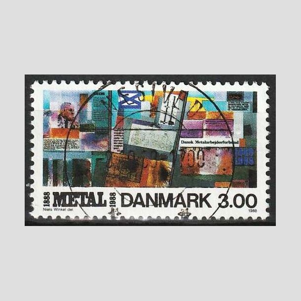 FRIM�RKER DANMARK | 1988 - AFA 915 - Dansk Metal 100 �r - 3,00 Kr. - Lux Stemplet N�stved